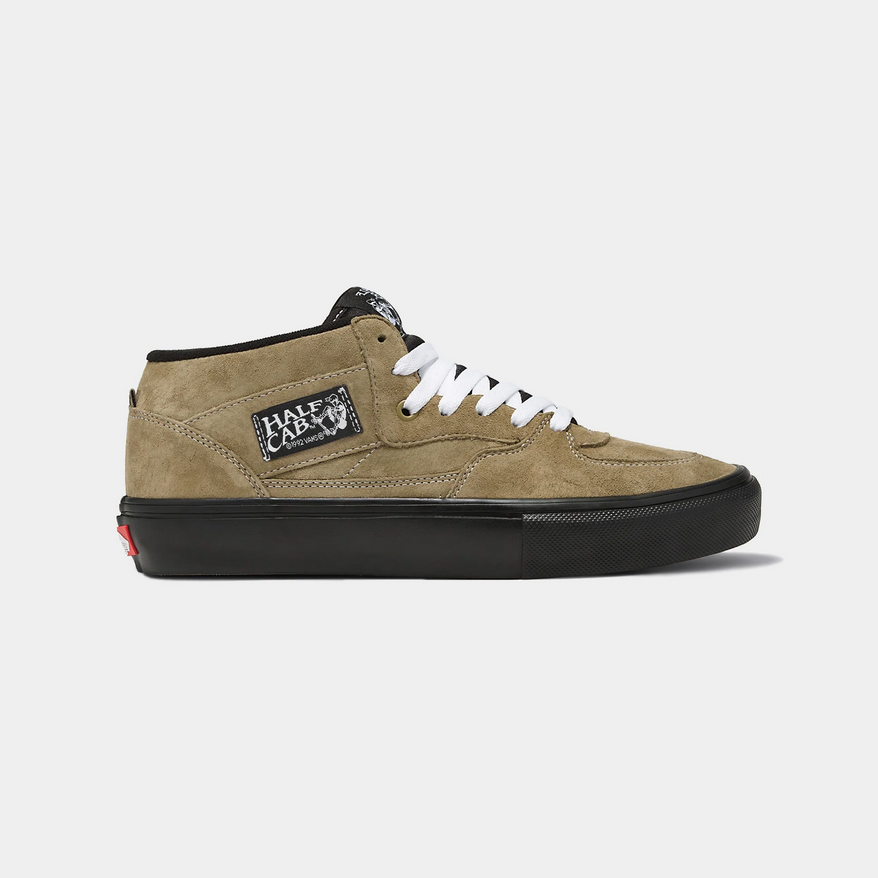 Zapatillas Vans Skate Half Cab Pig Suede Olive Black