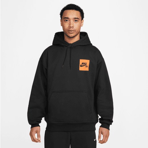 Sudadera NIKESB con capucha de skateboard de tejido Fleece FQ2194-010 | Unisex Textil Tops | BLACK
