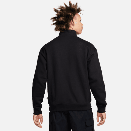 Sudadera NIKESB de skateboard de tejido Fleece con media cremallera FB8562-010 | Unisex Textil Tops | BLAC