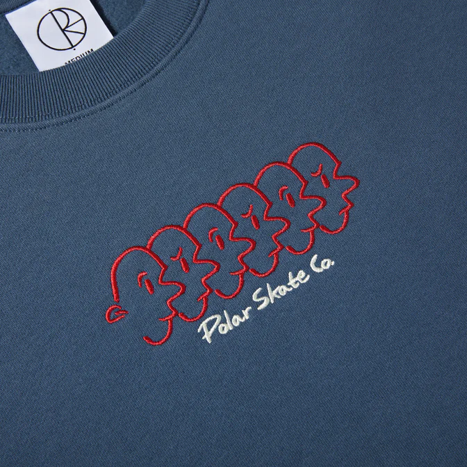 Sudadera Dave Crewneck | Faces - Grey Blue