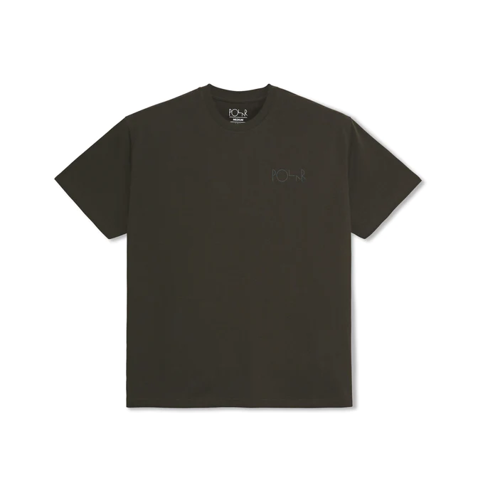 Camiseta Polar Skate co Tee | Stroke Logo - Dirty Black