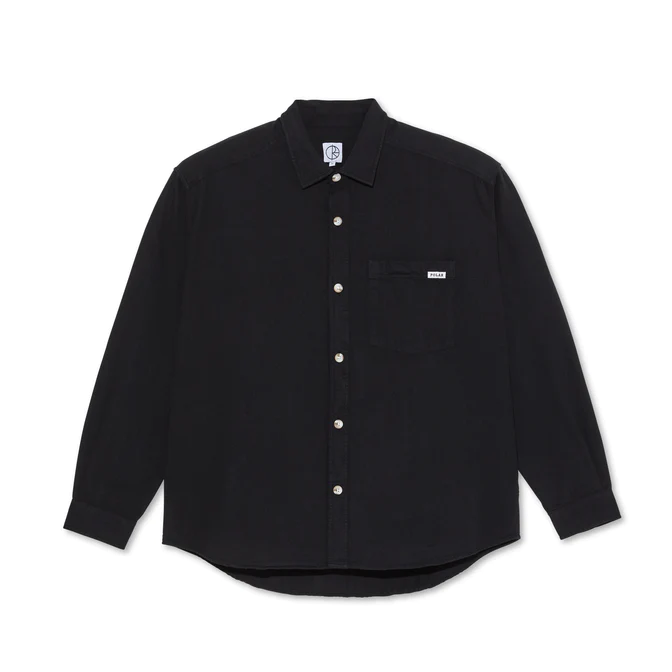 Camisa Mitchell LS Shirt | Herringbone - Black