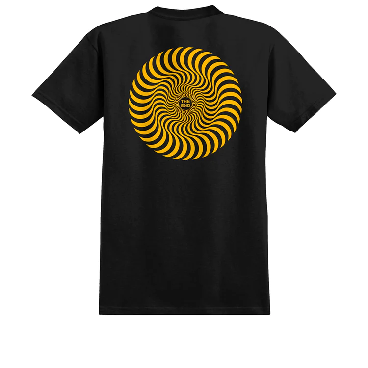 Camiseta Spitfire Classic Swirl Tee Blk/Gold Spitfire