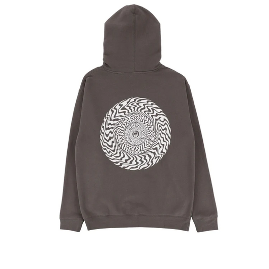 Sudadera Spitfire Swirled Cls Hood Charcoal/Wht Spitfire