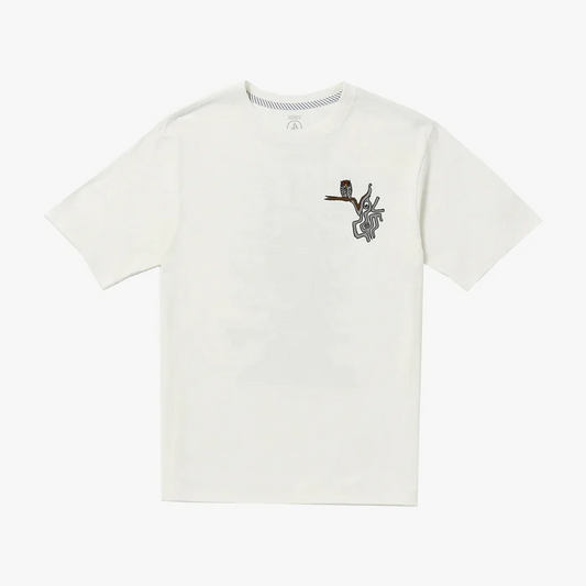 Camiseta volcom tee shirt skate vitals simon b (off white)