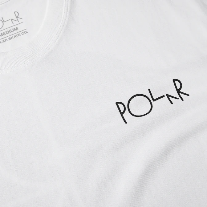 Camiseta Polar Skate co - Tee | Fill Logo - White