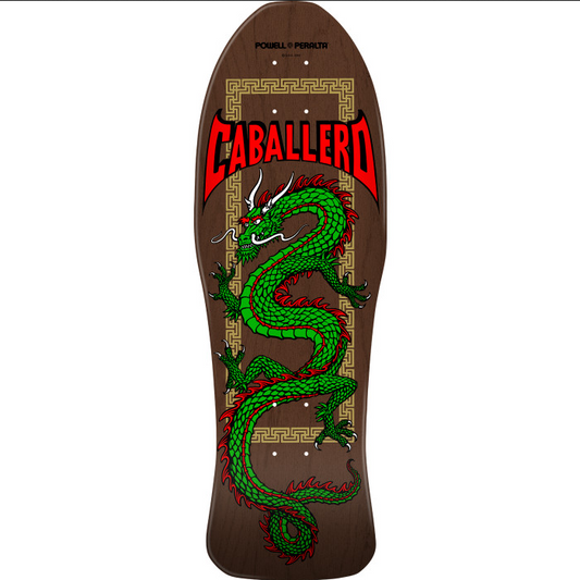 TABLA POWELL PERALTA CABALLERO CHINESE DRAGON BROWN STAIN 10 X 30